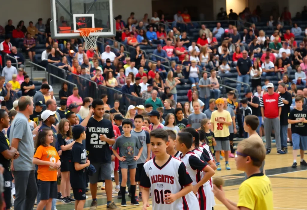 Fans cheering at local sporting events in Charlotte, NC