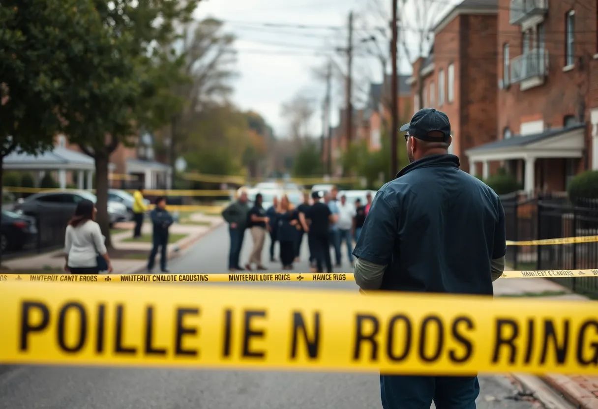 Police investigation in a Charlotte neighborhood after a mother's murder