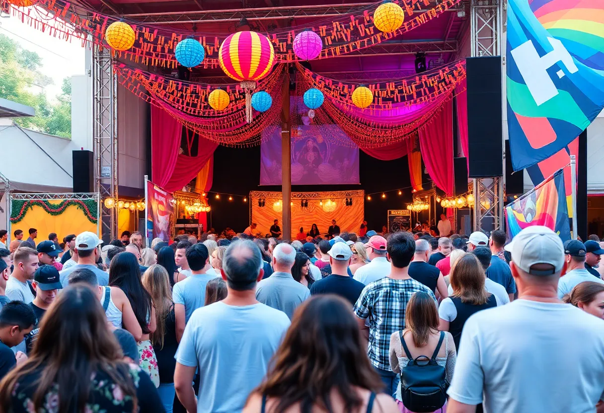 Crowd enjoying live music at a festival in Charlotte