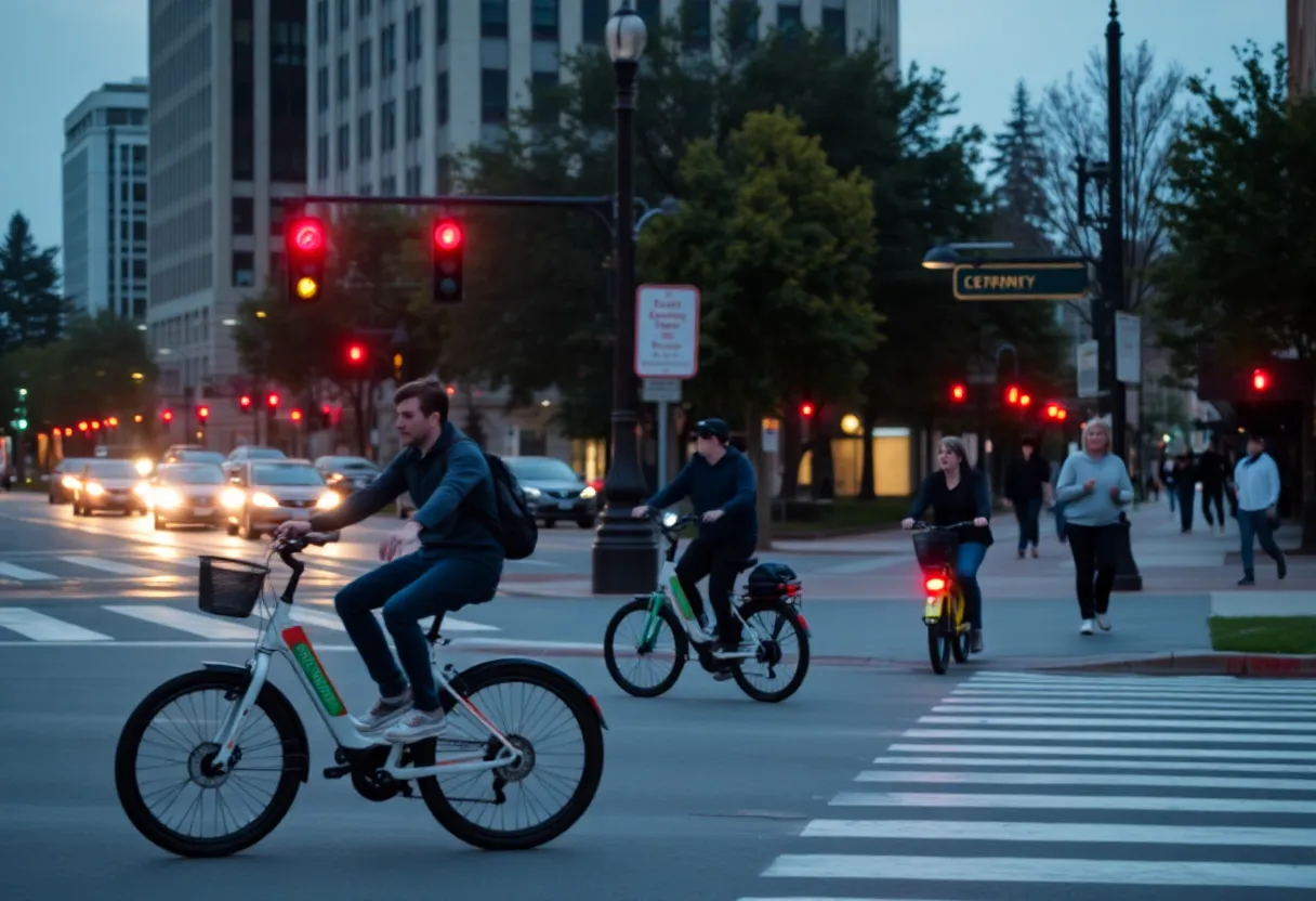 Community street view in Charlotte, focusing on public safety