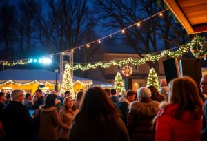 Audience enjoying Chatham County Line at a holiday concert