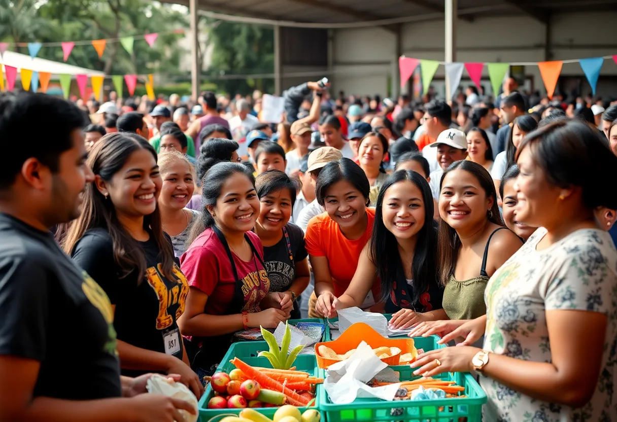 Community members participating in charity events in Columbia, SC