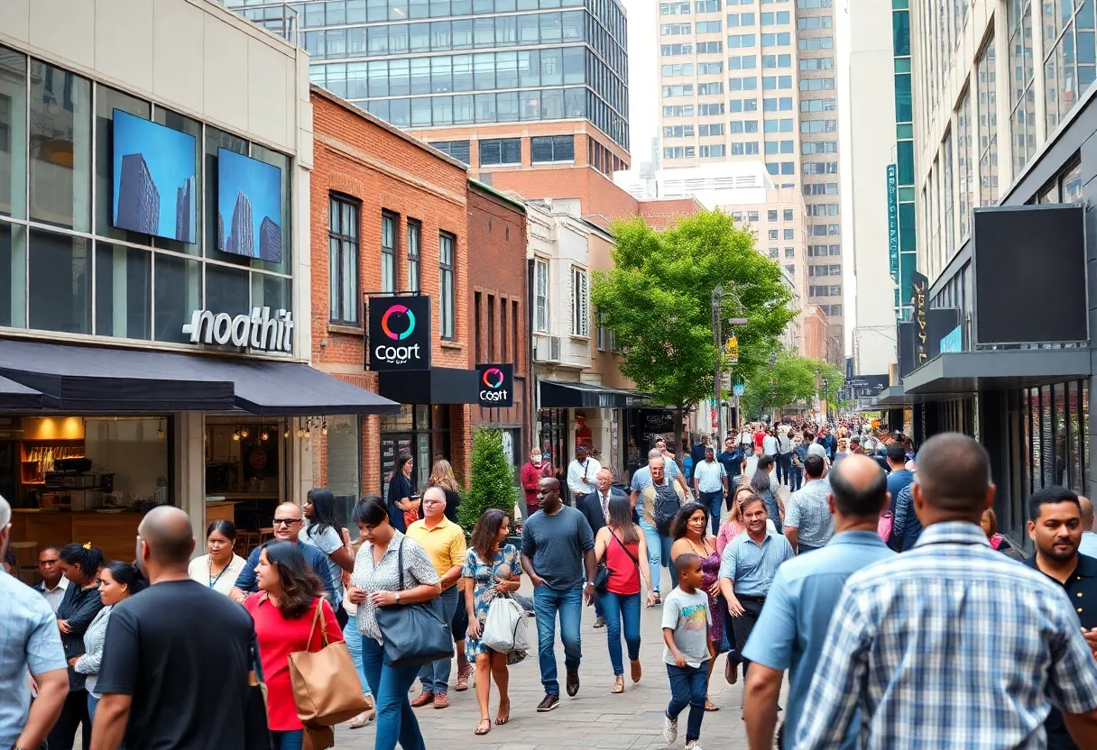 A vibrant view of Columbia SC's business landscape highlighting entrepreneurial activities and community support.