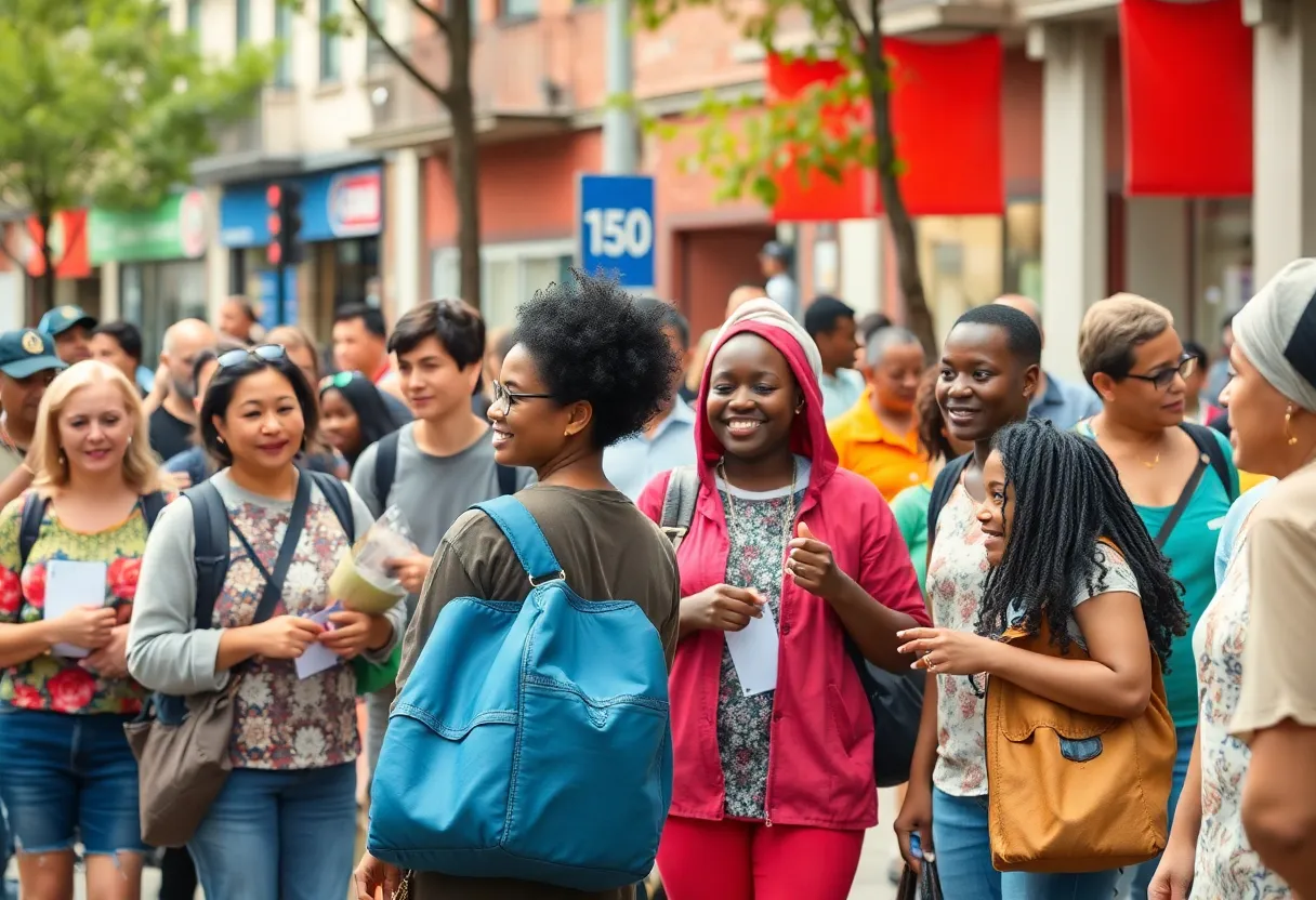 Residents of Columbia SC participating in community initiatives
