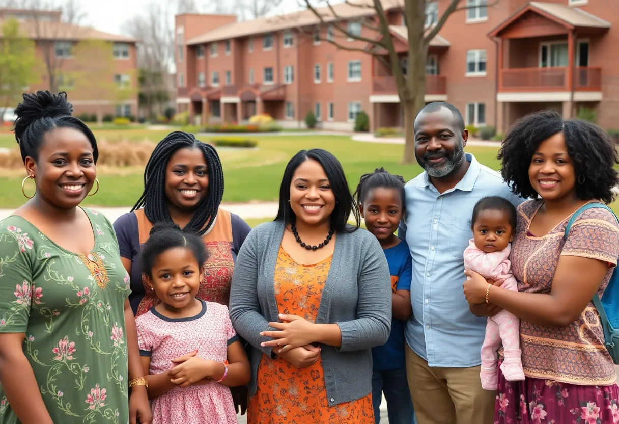 Community members supporting housing initiatives in Charlotte
