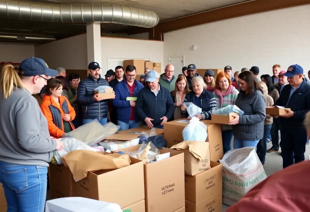 Community coming together to support veterans displaced by fire