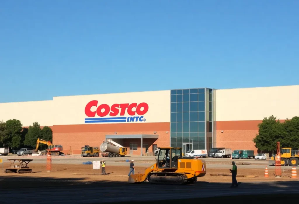 Construction site for the Costco distribution center in Rock Hill, SC.