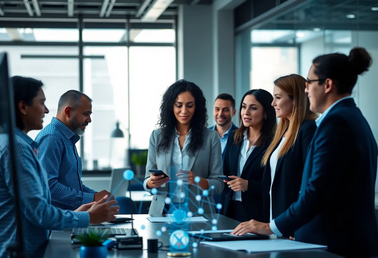 Team brainstorming innovative technology solutions at Dualboot Partners