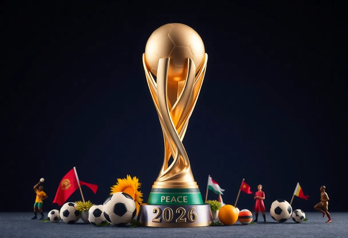 FIFA Peace Prize Trophy symbolizing peace and sportsmanship