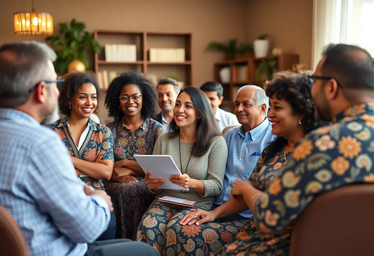 Participants at a financial literacy seminar