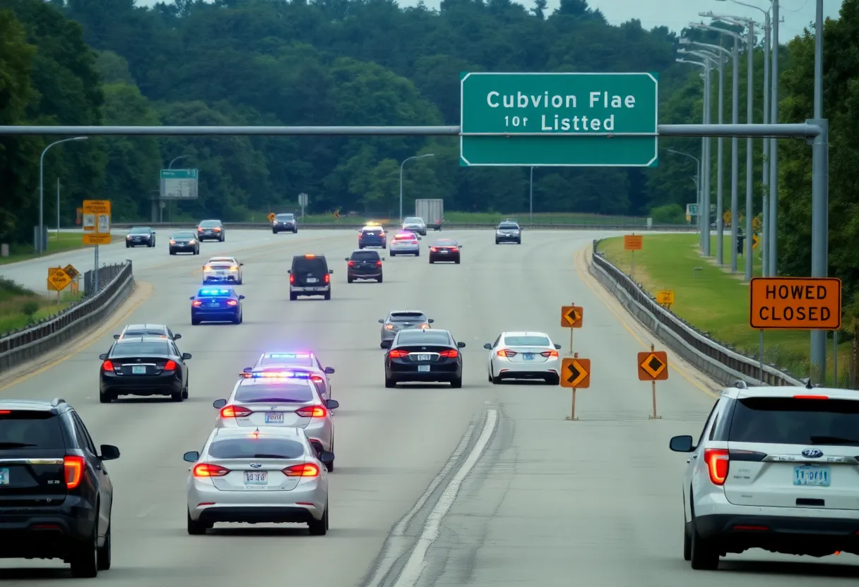 Traffic backed up on I-85 North near Gastonia due to police situation
