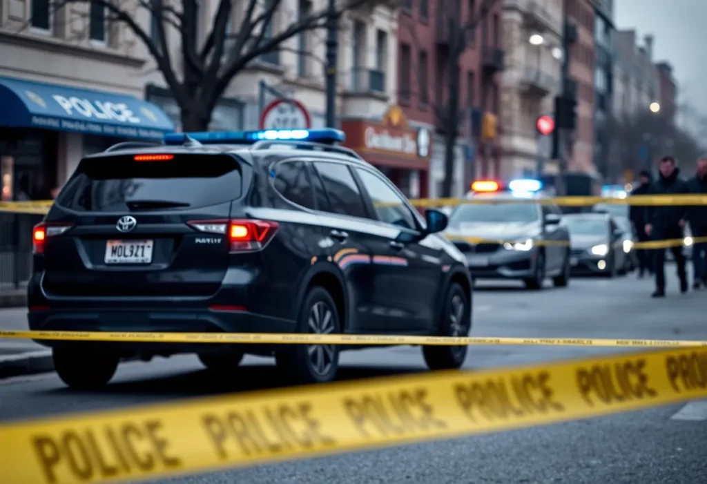 Police investigation at a vehicle scene in Charlotte