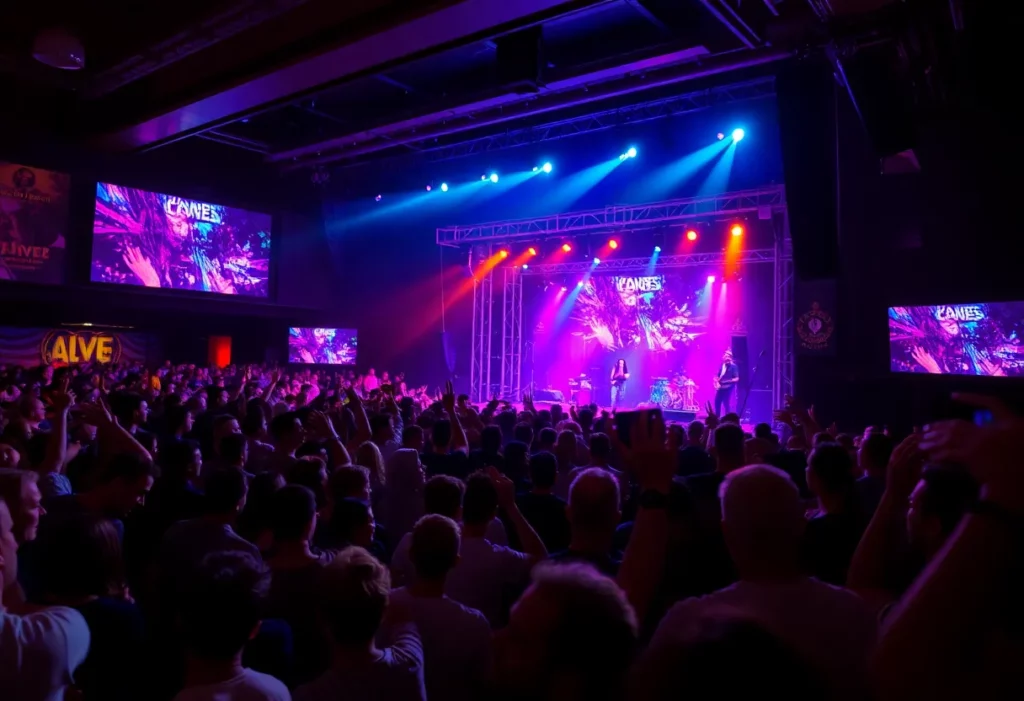 Lively crowd at J.I.D concert at The Fillmore Charlotte