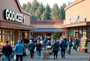 Grocery-anchored retail center in Lake Stevens, Washington
