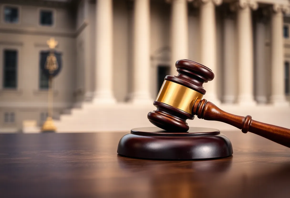 Symbol of law enforcement accountability featuring a police badge and gavel.