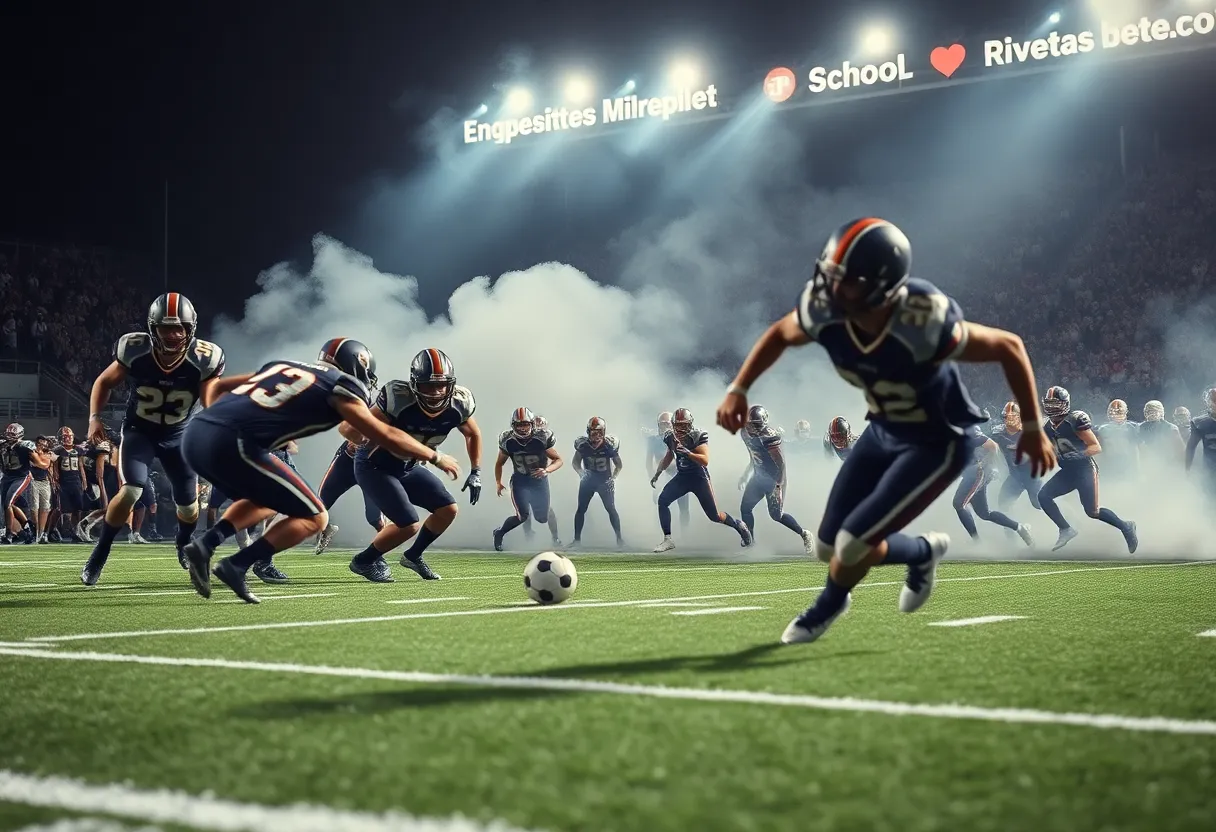 Football player demonstrating resilience on the field during a challenging game