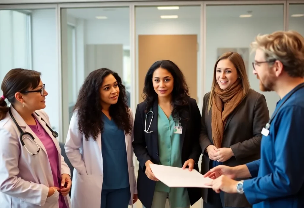 Healthcare providers discussing Medicaid rates restoration