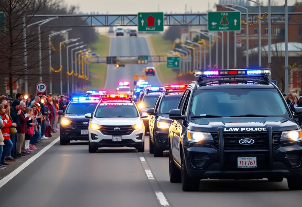 Annual Hometown Heroes procession in Monroe, NC
