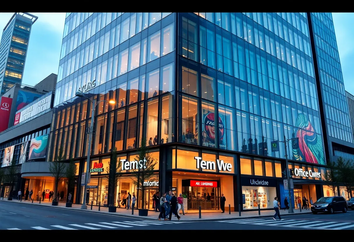 Modern office building near Northlake Mall in Charlotte, NC