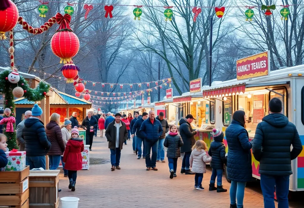 Families enjoying the Providence Winter Fest at Symphony Park