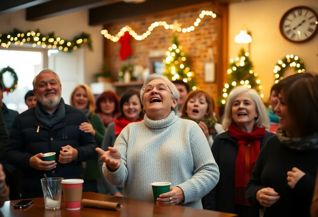 Community members enjoying the Christmas Worship Night at Knowledge Perk.
