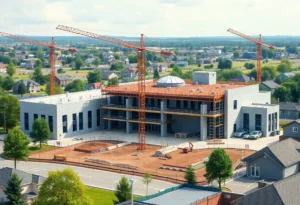 Construction of a new school in Clover School District