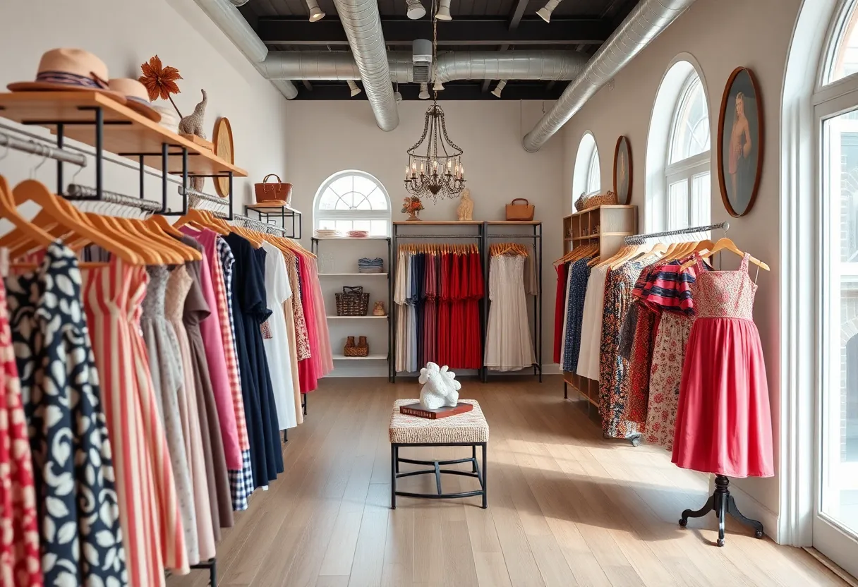 Interior view of a SouthPark clothing store recognized as a top retailer.