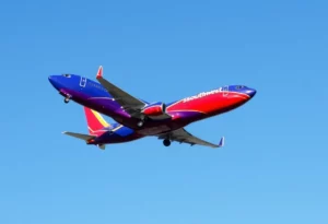Southwest Airlines aircraft taking off