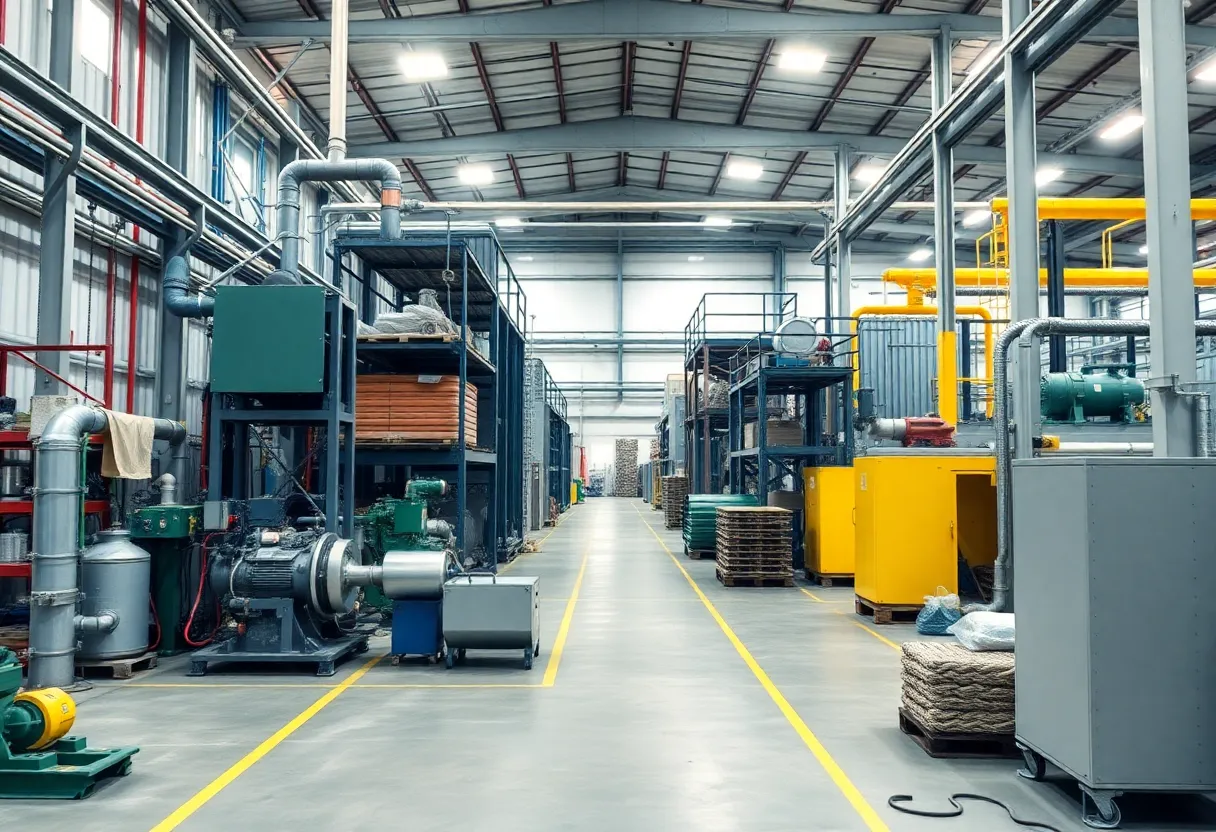 Illustration of SPX FLOW's circular economy model in manufacturing.