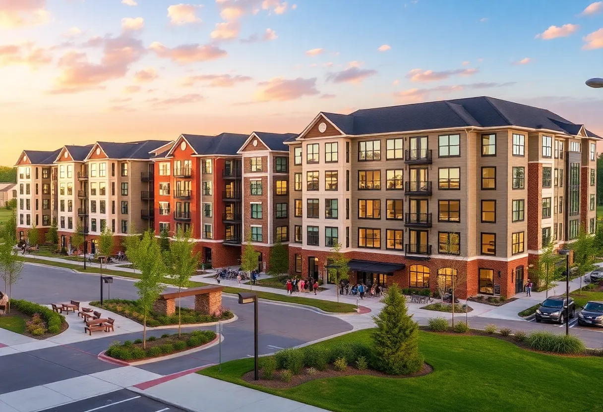 Artist's rendering of the Station South development in Huntersville