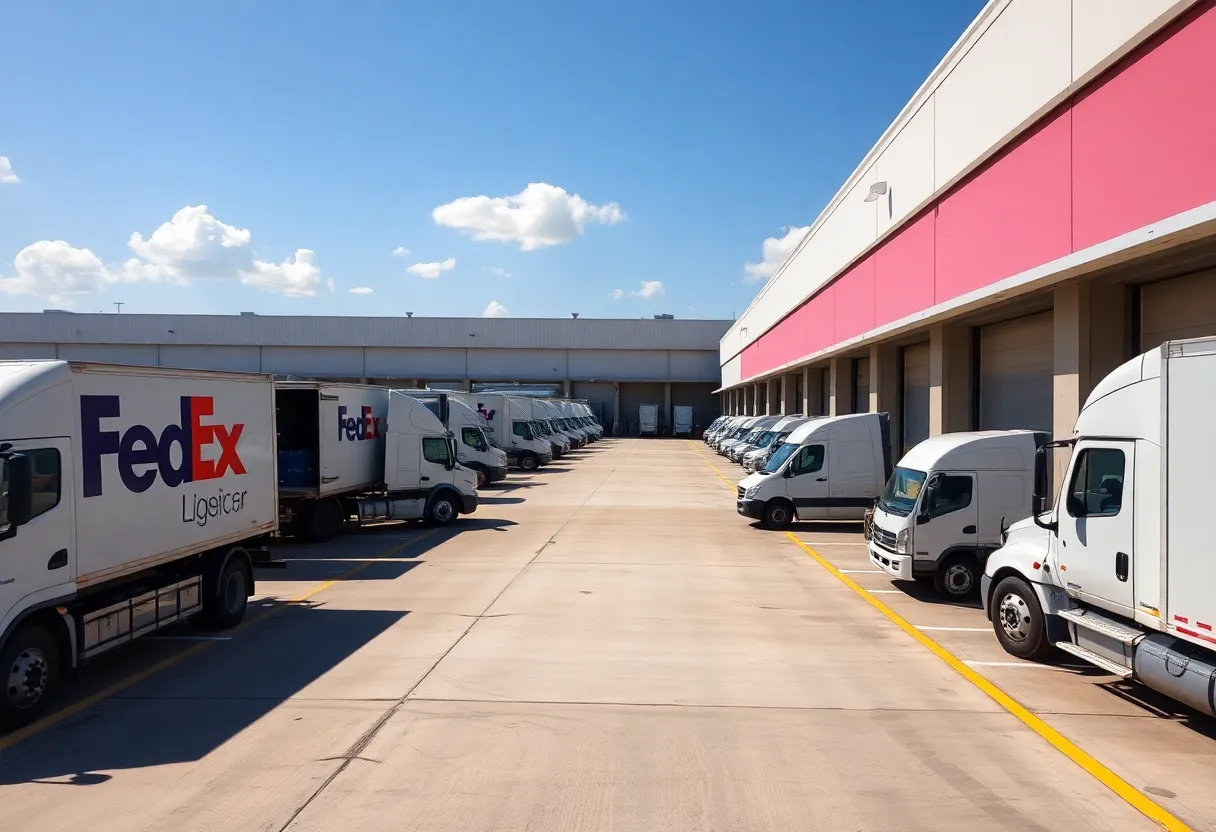 Truck terminal facility with multiple loading doors in Charlotte