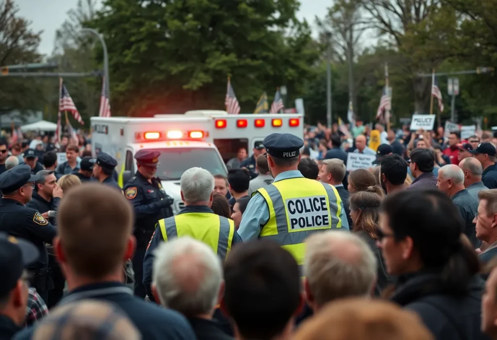 Emergency response at a Trump rally shooting in Pennsylvania.