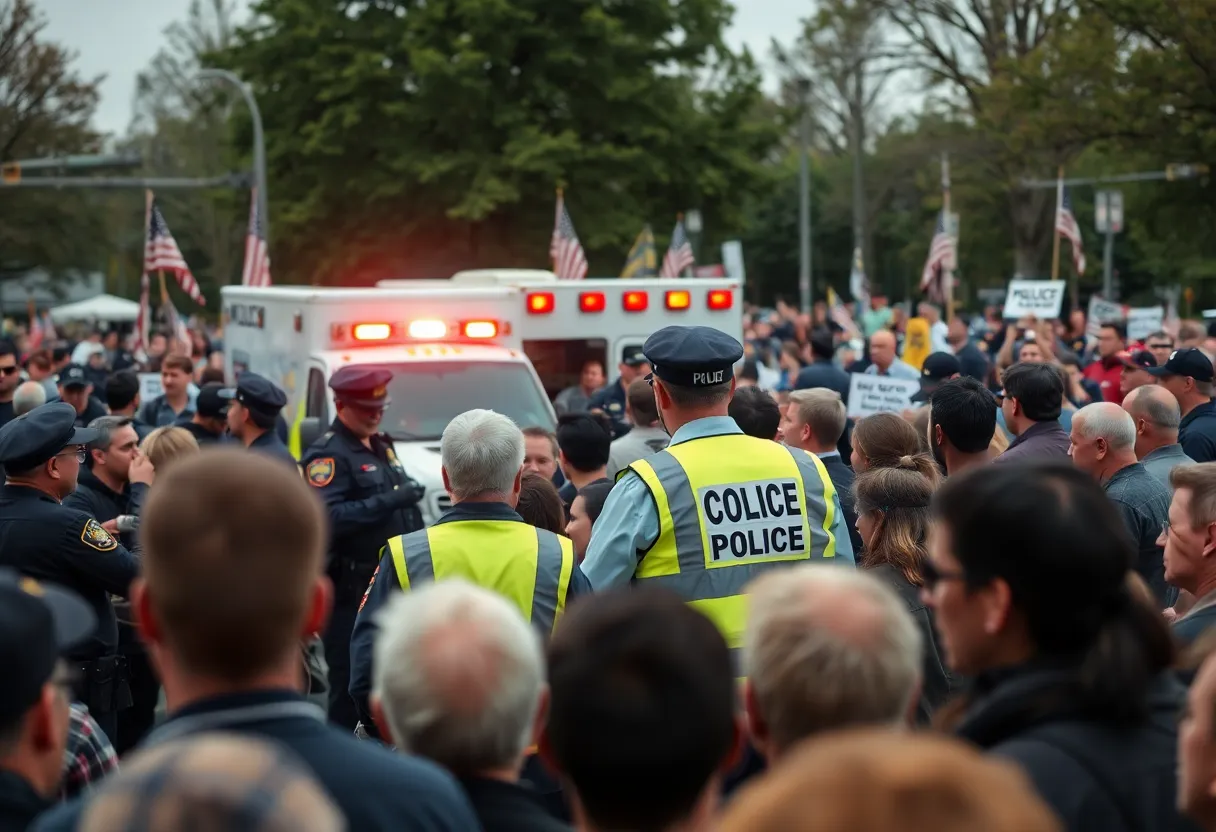 Emergency response at a Trump rally shooting in Pennsylvania.