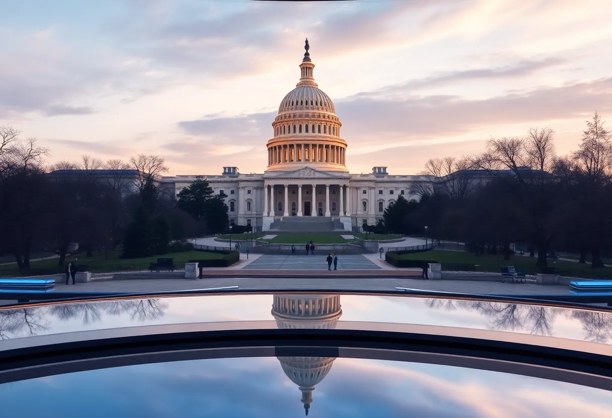 U.S. Capitol building against a clear sky, symbolizing government and political reporting.