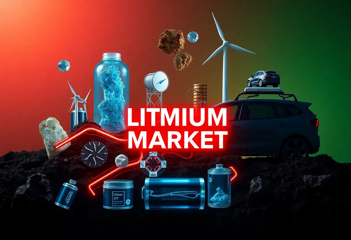 Illustration of lithium market dynamics with electric vehicles