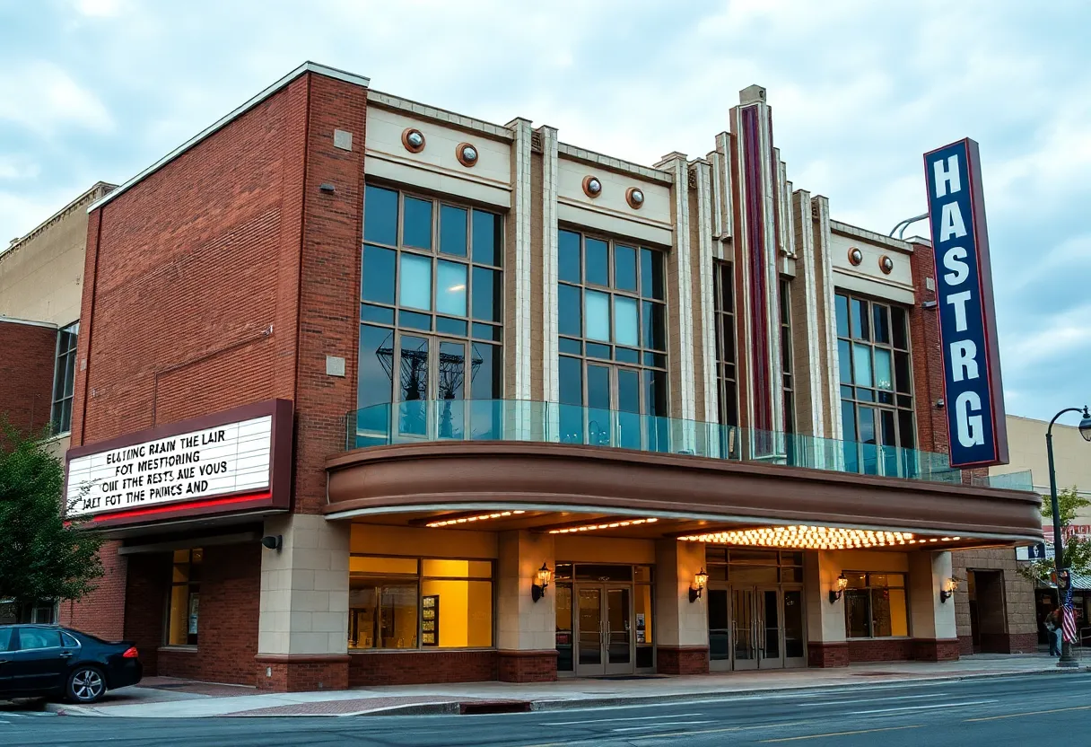 The Avett Theater under renovation in Mount Pleasant, NC