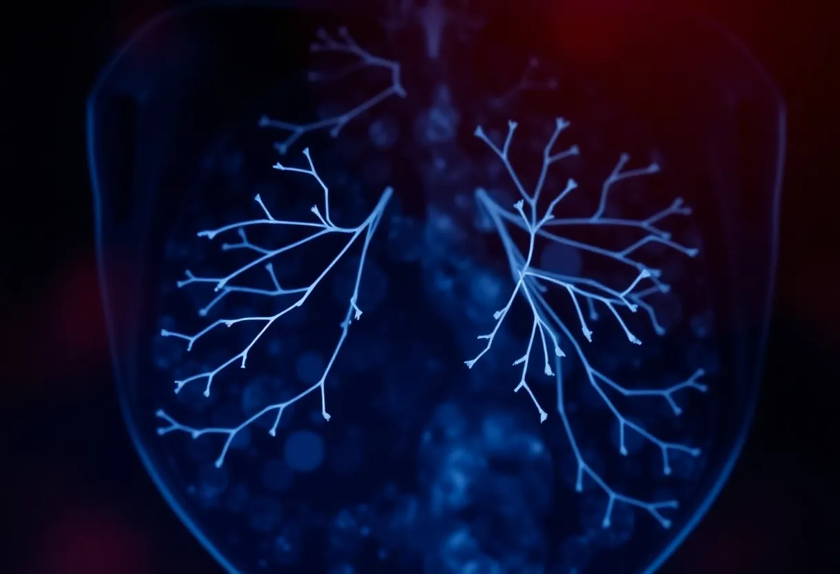Mammogram showing breast arterial calcification