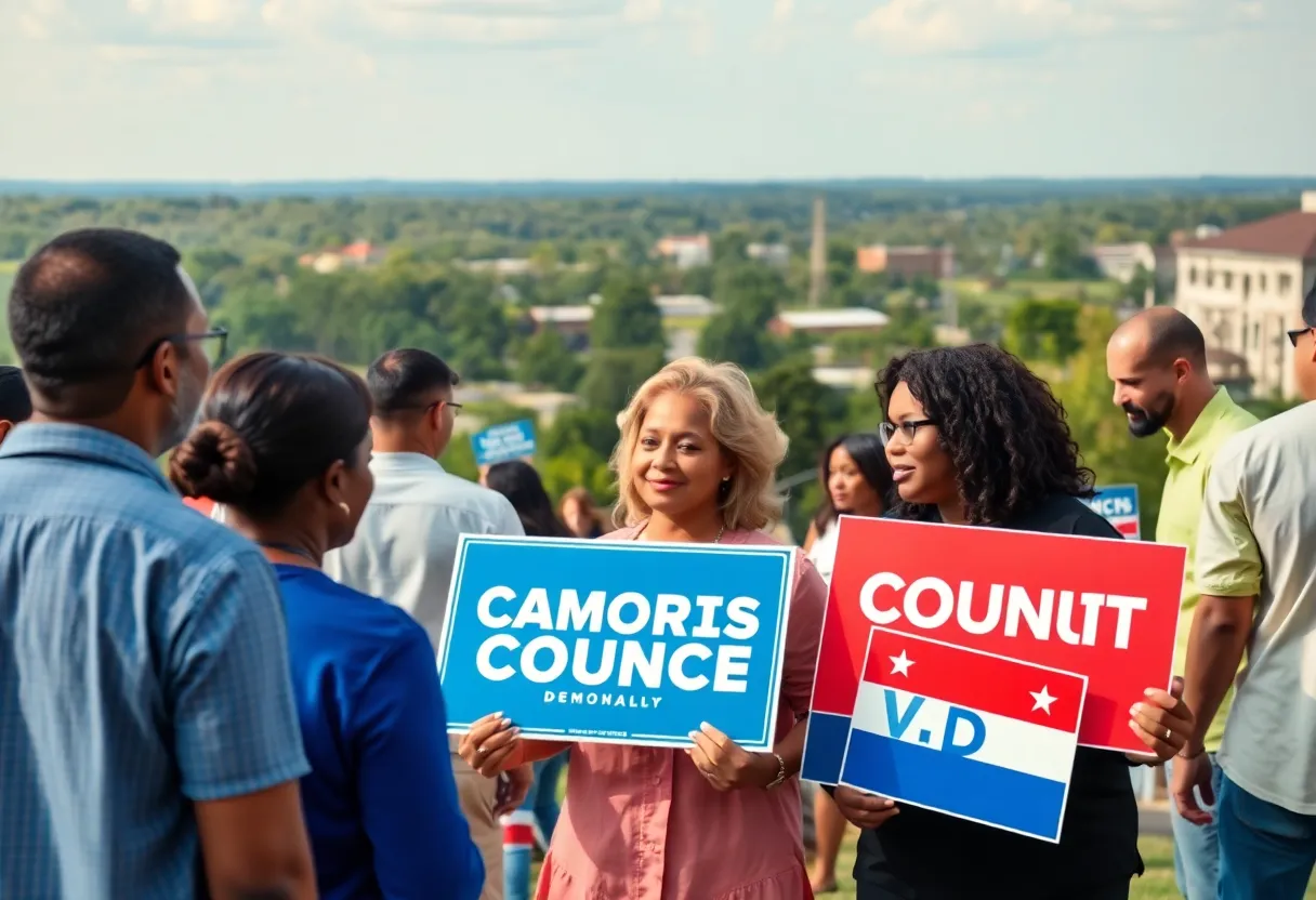 Citizens of Cabarrus County engaging in political discussions