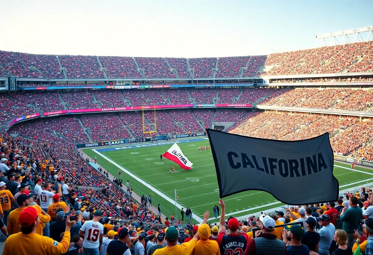 Fans supporting California NFL teams during Wild Card Weekend