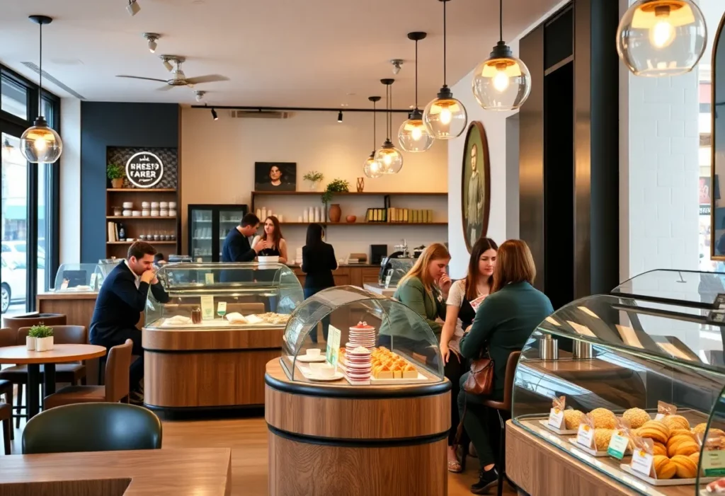 Interior of The Changebaker Place cafe in East Charlotte