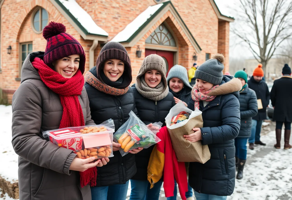 Community support in Charlotte during cold weather