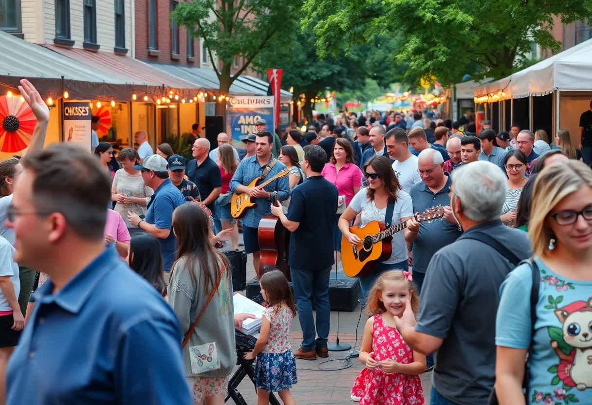 Local community members enjoying vibrant events in Charlotte.
