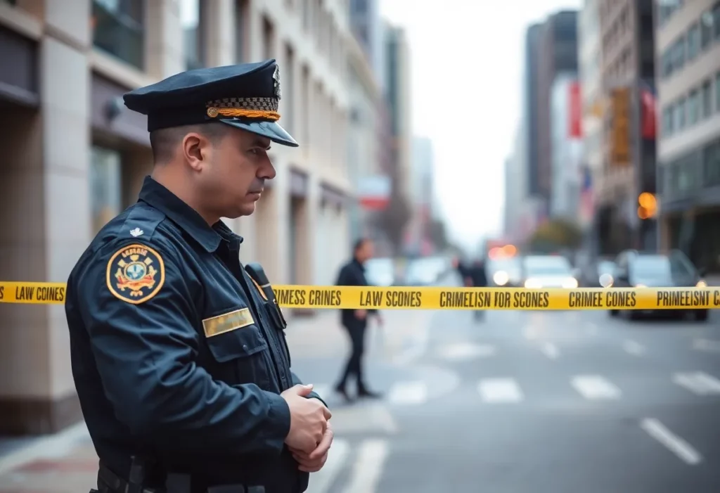 Police investigation at crime scene in Charlotte