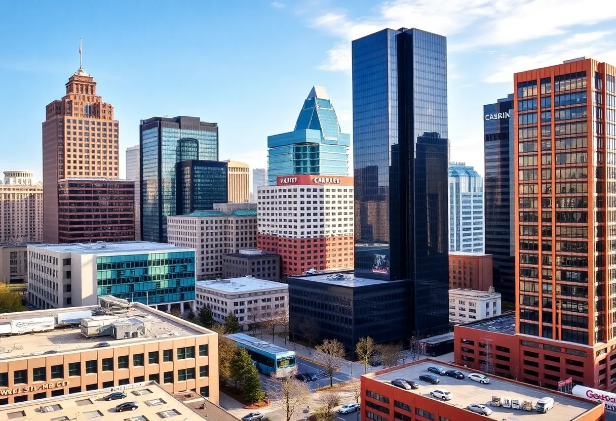Charlotte city skyline representing economic growth