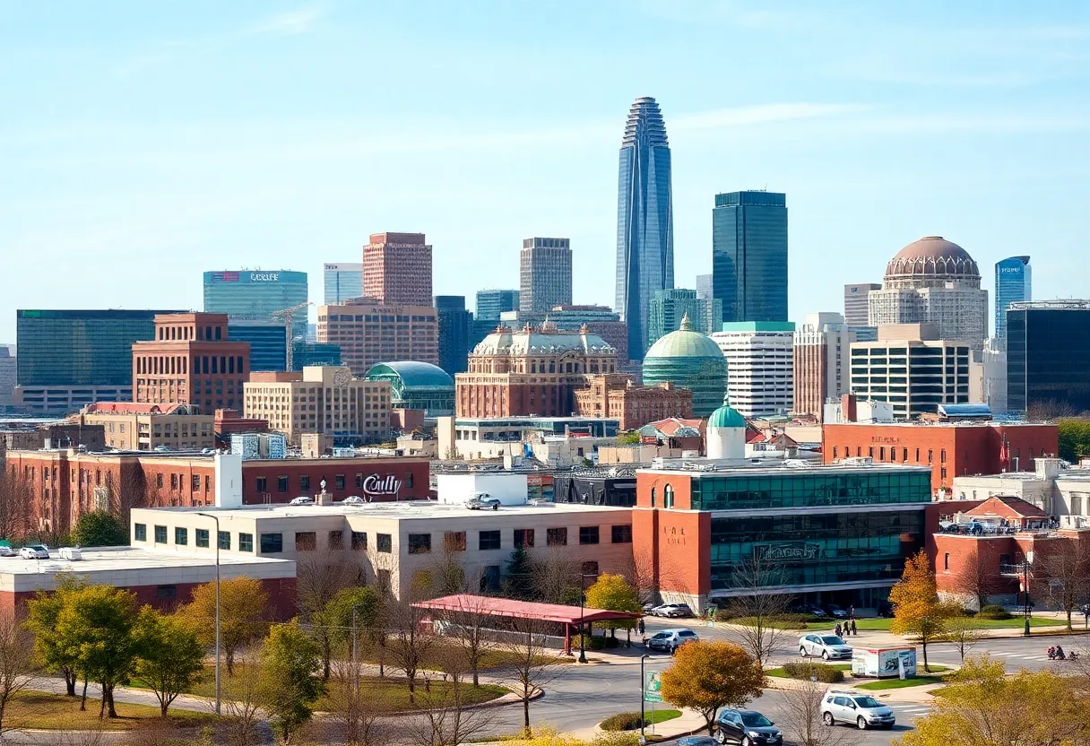 Charlotte NC skyline representing economic growth