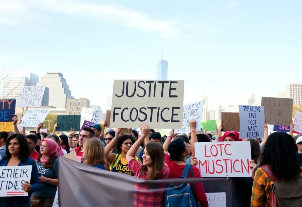 Protesters in Charlotte advocating for economic justice