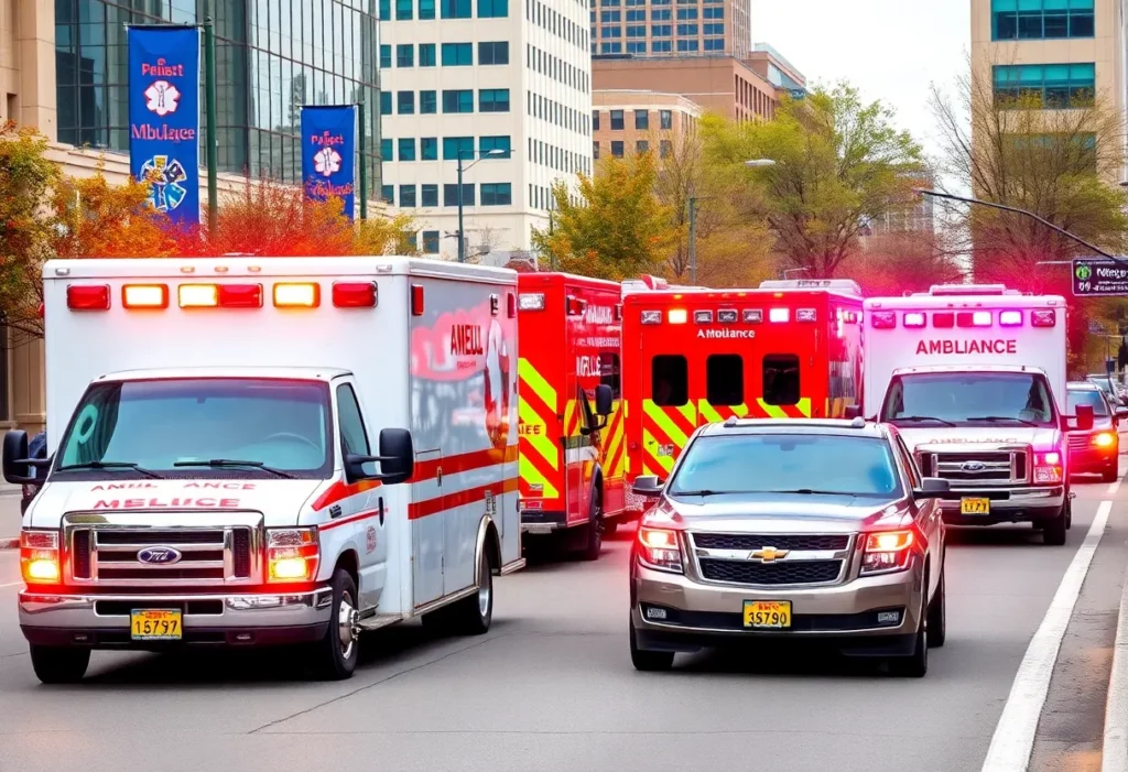Ambulance fleet and EMTs in Charlotte