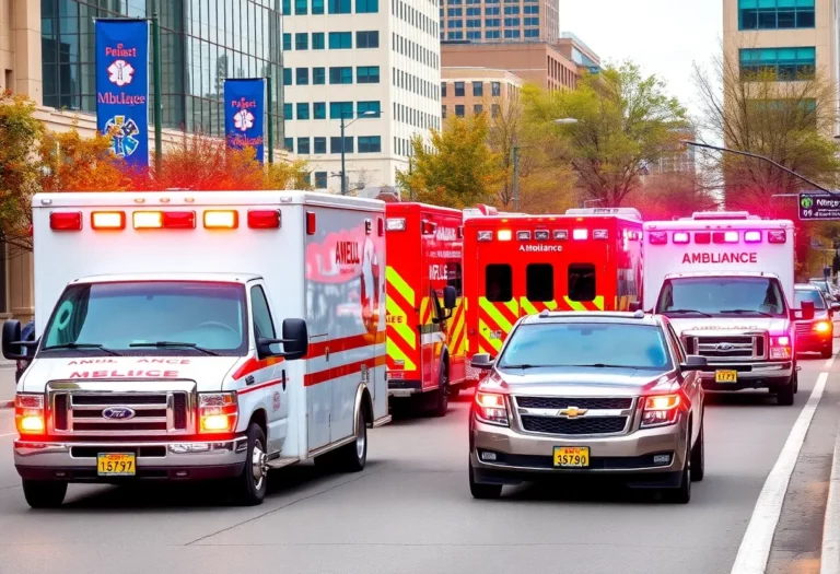 Ambulance fleet and EMTs in Charlotte