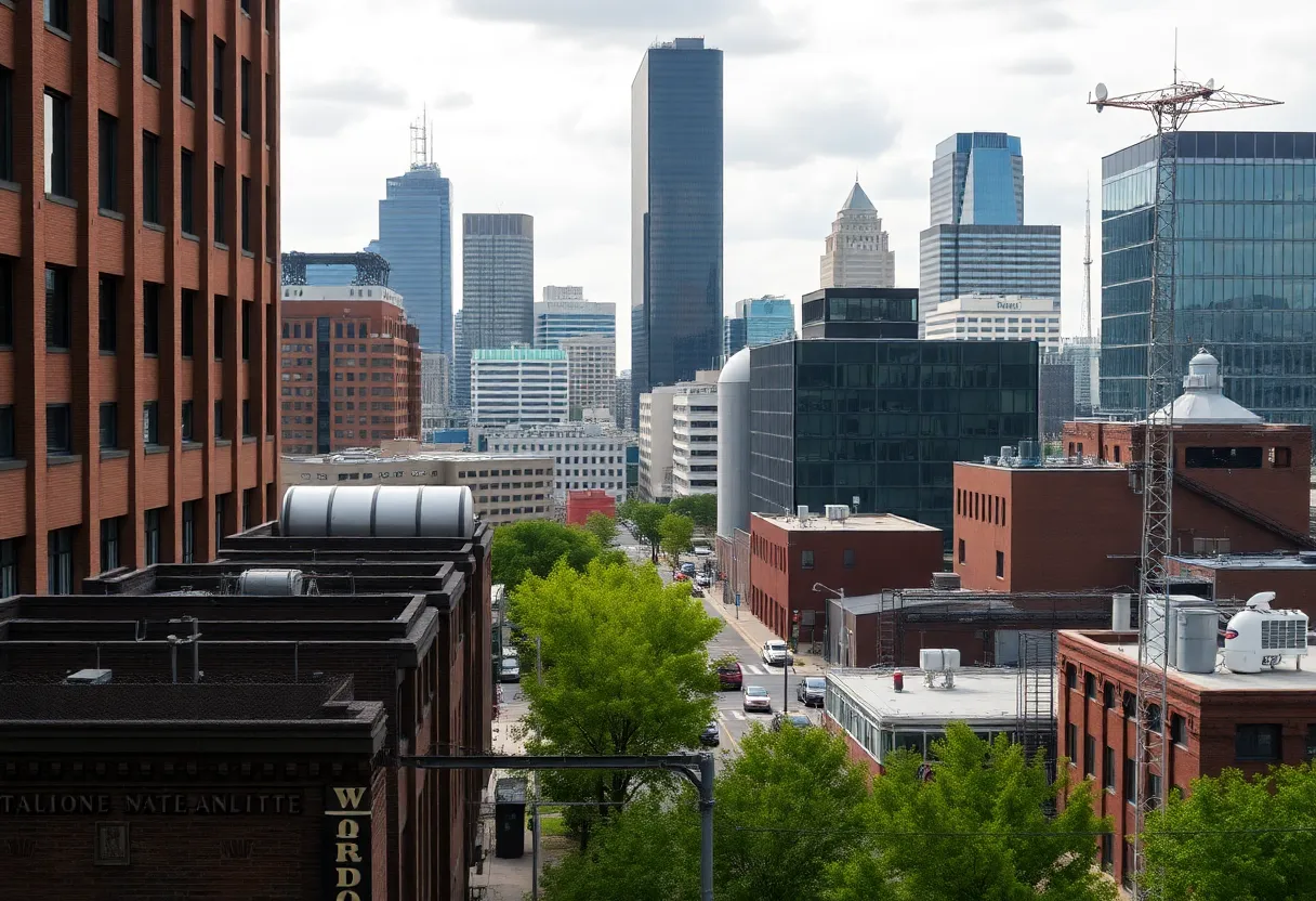 Overview of Charlotte, NC showcasing urban life and local businesses.
