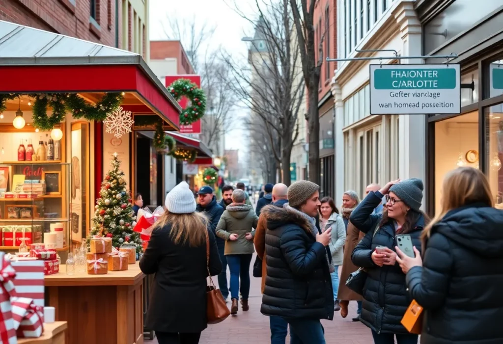 Small businesses in Charlotte using digital tools to engage customers during winter